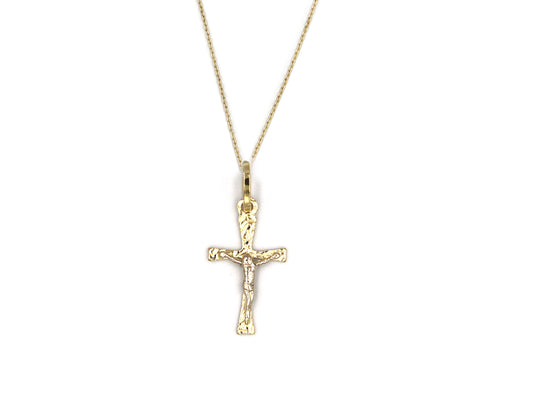 18K Gold Cross Gold Pendant P01055