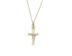 18K Gold Cross Gold Pendant P01055