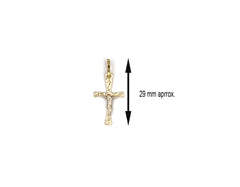 18K Gold Cross Gold Pendant P01055