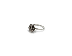 18K White Gold Ring With Rose design BG00000982/R00179