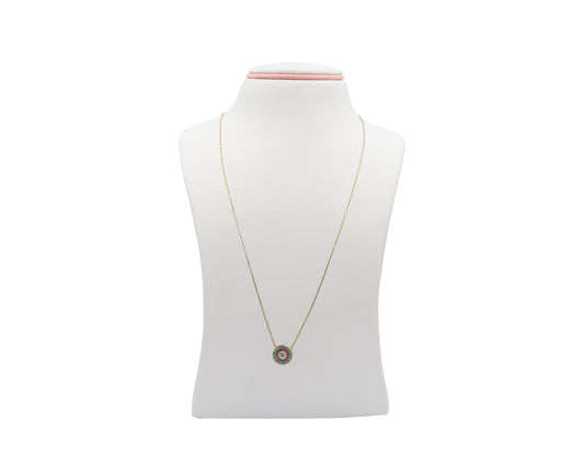 18K Gold Spanish Design Similar to evil Eyes trendy design SPNEK05/03