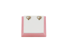 18K Gold Earring Heart design SP 06/35