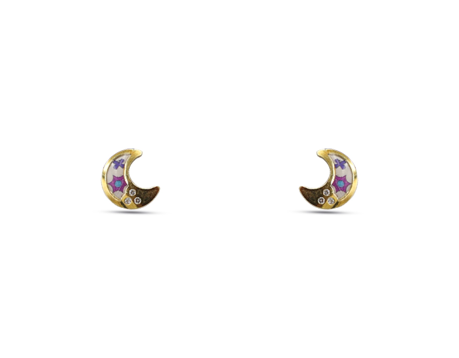 18K Gold Moon design Earring SP 06/48