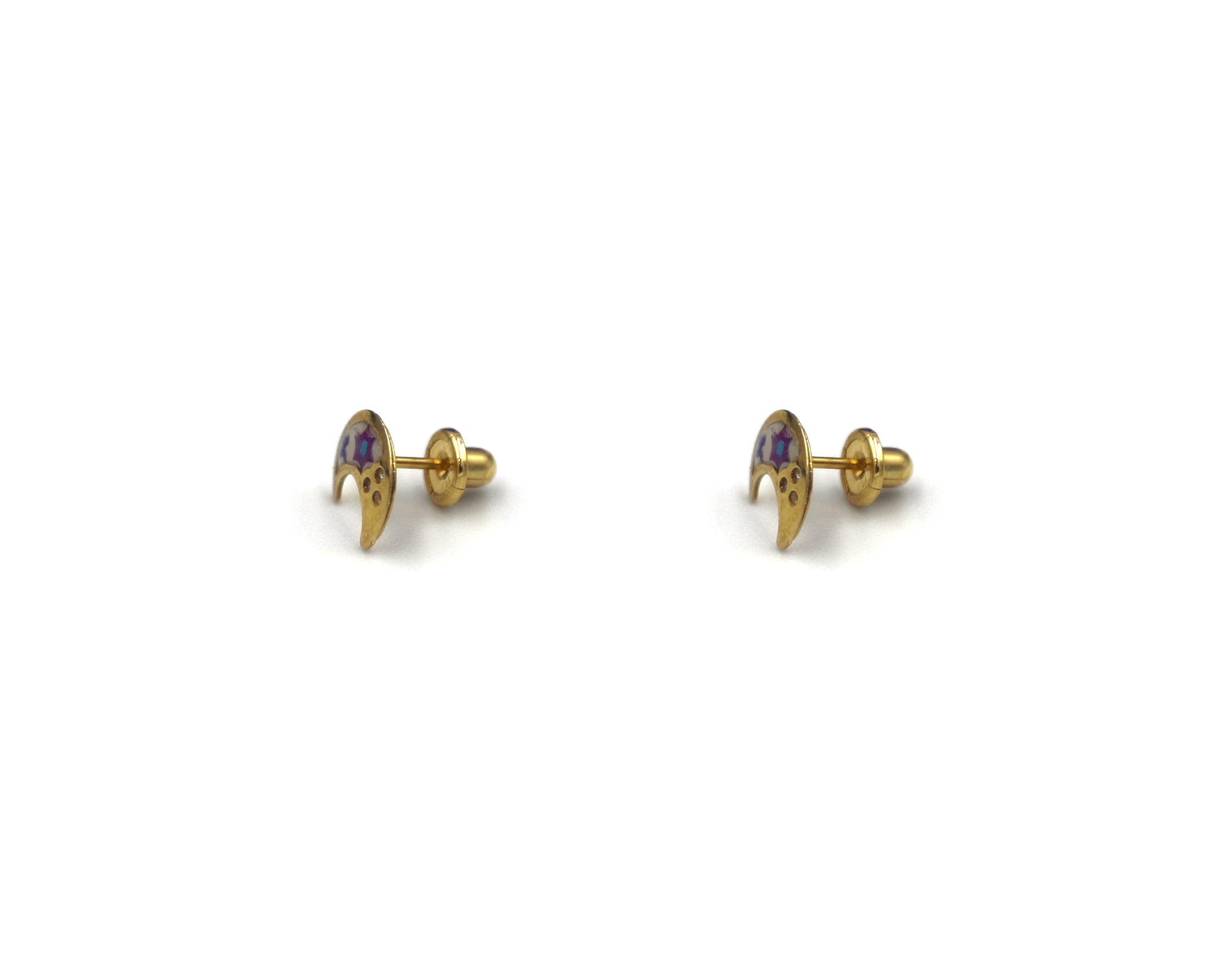 18K Gold Moon design Earring SP 06/48