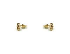 18K Gold Earring with fatima Hand SP 08/18