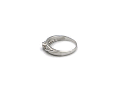 18K White Gold Ring With Diamond ST01806B